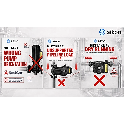 3 Common Installation Mistakes That Reduce HVAC Canned Motor Pump Service Life