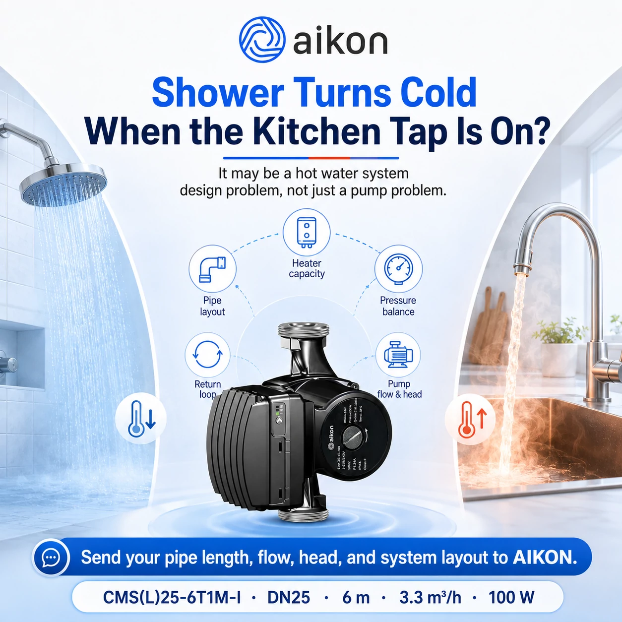 Why Does the Shower Turn Cold When the Kitchen Hot Tap Is On?