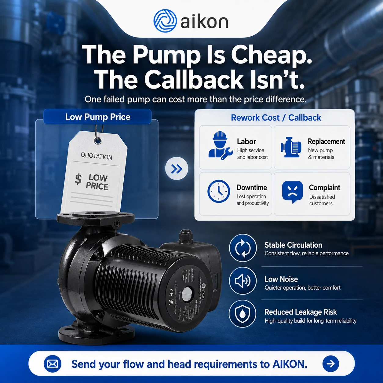 The Pump Is Cheap. The Callback Isn’t: The Real Cost of a Failed Circulation Pump