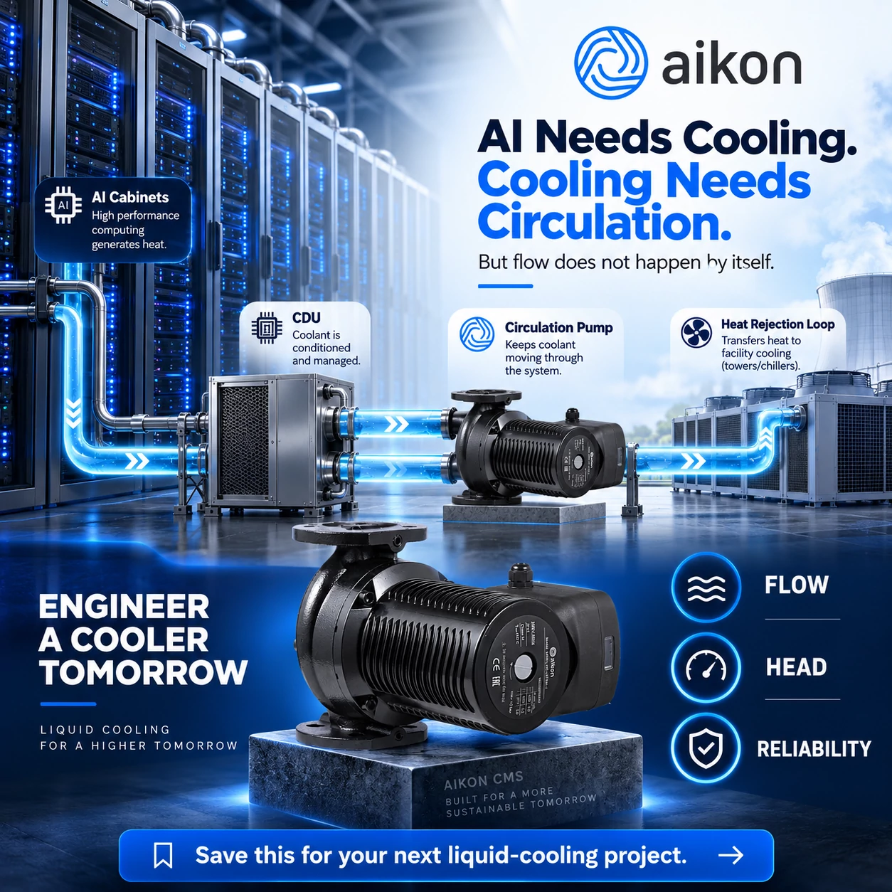 Cooling Is Now a Qualified Building Block for AI Factories. But What Keeps the Coolant Moving?