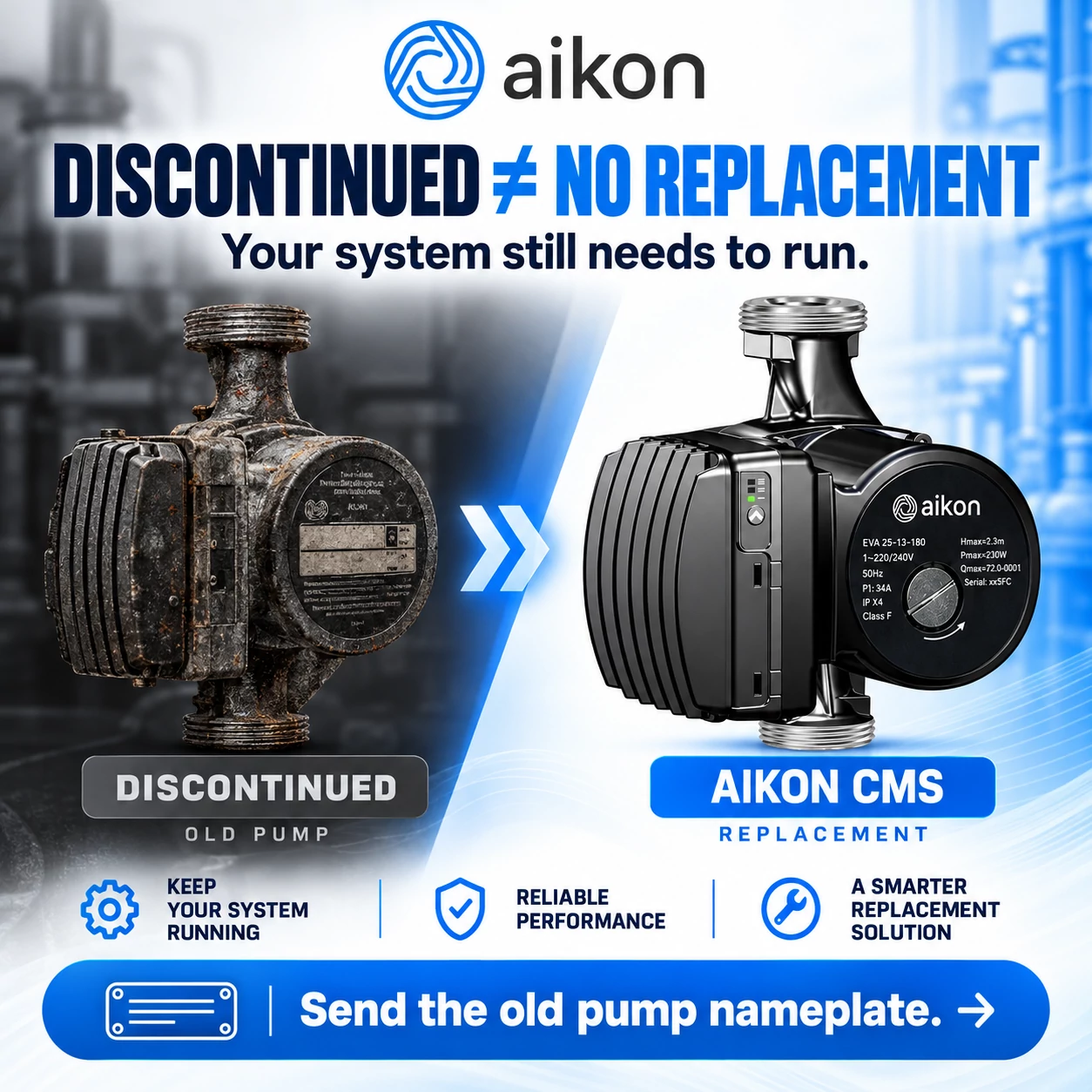 Your Circulation Pump Is Discontinued. How Do You Find the Right Replacement?