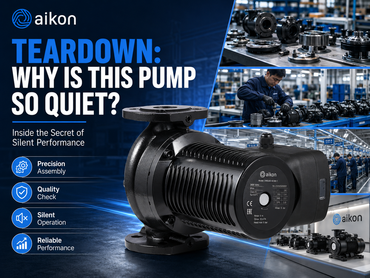 Inside a CMS Canned Motor Pump: Why Is This Pump So Quiet? | AIKON Manufacturing